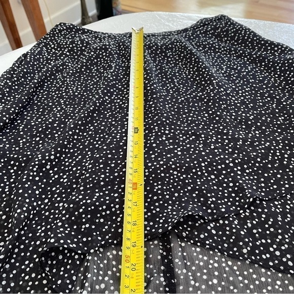 Forever 21 High-Low Sheer Polka Dot Layered Tiered Skirt - Picture 15 of 16